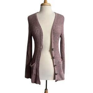 American Eagle Outfitters Mauve Cardigan Sweater size Small